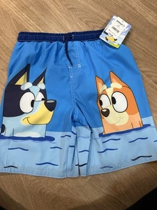 NEW Bluey Swim Shorts Boy Sz 10/12 - Picture 1 of 4