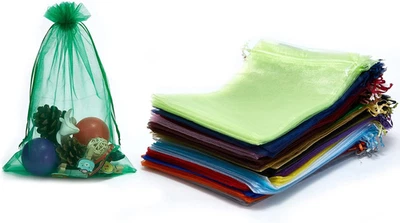 25 Piezas 8X12 Pulgadas Cordón Organza Bolsas Boda Fiesta Favor Regalo Caramelos Juguetes M Foto 1 de 4