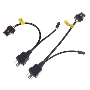 2pcs H4 Relay Wireharness For H4 Bulb Upgrade Bi LED&Xenon Projector Lense IL - Picture 1 of 12