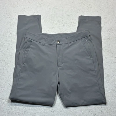 Pantalones Lululemon Para Hombre 32X31 Gris Comisión Calce Ajustado Elastizado Rendimiento Informal Foto 1 de 4