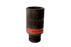 King Tony Taiwan 1" Dr. Cr-Mo 6pt Deep Impact Socket SAE Option:1-1/16,1-3/16" - Picture 1 of 4