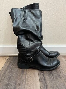 White Mountain Black over calf, Wide Calf w/extra side zipper! 9 1/2 wide calf! - Picture 1 of 9