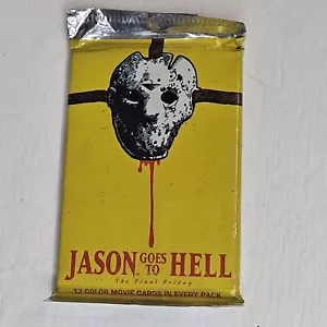 Carte collezionabili film Jason Goes to Hell 1993 sigillate 1x Booster Pack - Foto 1 di 3