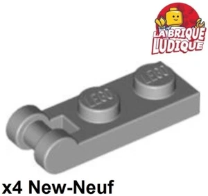 Lego 4x Plate Modified 1x2 with Handle on End gris/light bluish gray 60478 NEUF - Picture 1 of 1