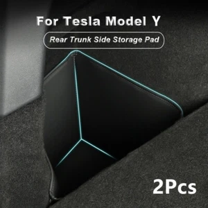2X Caja de almacenamiento de cuero maletero SIde Organizador de carga Accesorios para Tesla Model Y - Imagen 1 de 4