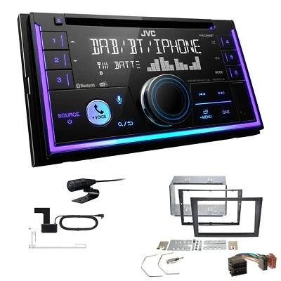 JVC KW-DB95BT Autoradio Bluetooth DAB+ für Opel Agila (A) 2000-2007 - Bild 1 von 4