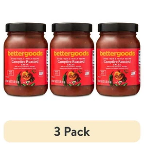 (3 pack) bettergoods Campfire Roasted Salsa, Hot, Shelf Stable, 16 oz Jar - Picture 1 of 6