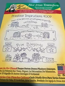 Aunt Marthas 4009-Primitive Inspirations Embroidery Transfer Pattern - Picture 1 of 2