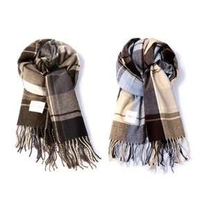 Klassischer karierter warmer Schal für Frauen 2024 Wintermode Student Schal O7V5 - Picture 1 of 21