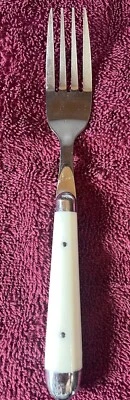 Jean Dubost Flatware Fork 8” Beige Colored Handle France Vintage - Image 1 of 4