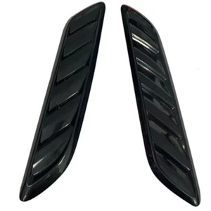 Pair Bonnet Vent Air Intake Grille Louver Hood Trim Panel Scoop Car Decorative - Picture 1 of 12