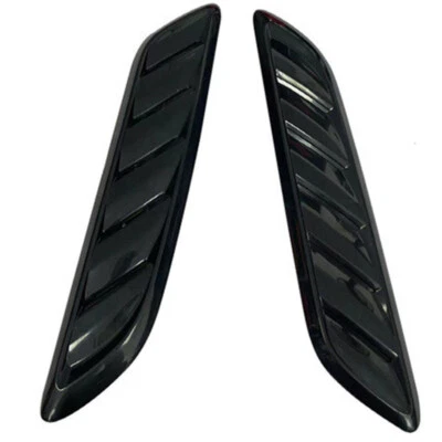 1 Pair Bonnet Vent Air Intake Grille Louver Hood Trim Panel Scoop Car Decorative - Image 1 of 4