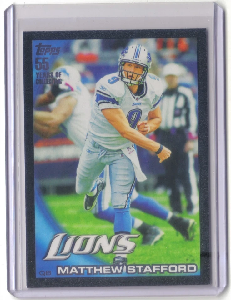 MATTHEW STAFFORD 2010 TOPPS BLACK 03/55 DETROIT LIONS - Image 1 of 1