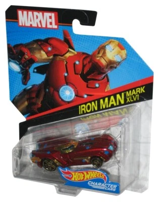 Marvel Iron Man Mark XLVI (2016) Hot Wheels Character Cars Toy Car - Image 1 of 2