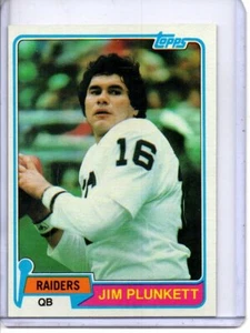 1981 Topps #135 Jim Plunkett Oakland Raiders - Imagen 1 de 2