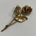 Vintage Signed Winard 12K GF Gold Filled Brooch Rose Flower