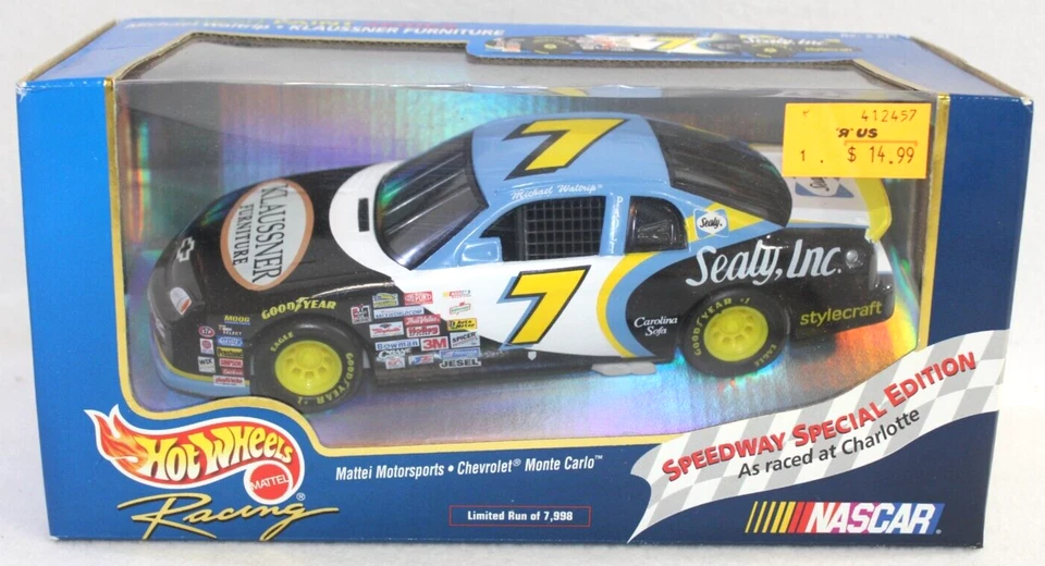 1999 Hot Wheels Micheal Waltrip Fresh Paint Klaussner Sealy 1/24 #d Diecast -new