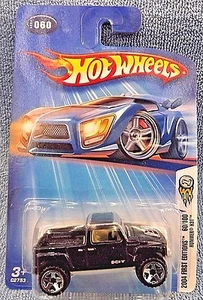 2004 Hot Wheels #60 First Editions 60/100 HUMMER H3T Black w/Chrome ORUT5 Spoke - Picture 1 of 4