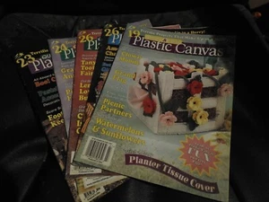 (5) Menge 5 Kunststoff Leinwand Bastelzeitschriften/Muster - Bild 1 von 8