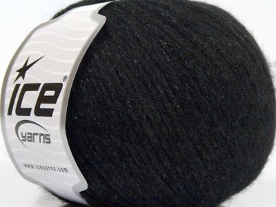 Пряжа для льда Black Night Star 67949 DK шерстяная смесь металлик цепочка 50 г 218 лет - Изображение 1 из 4