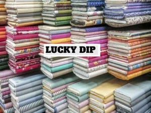 Luck Dip 1 Meter X 20 PC Pre Cut Mixed Fabric Jersey Cotton Chiffon Material - Picture 1 of 1