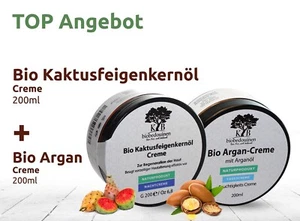Kaktusfeigenkernöl Nachtcreme + Arganöl Tagescreme. Naturkosmetik - Bild 1 von 1