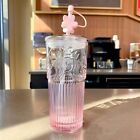 2023 Starbucks Glass Cup Gradient Sakura Tumbler  w/Cherry blossom Topper