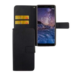 Etui na Nokia 7 Plus Ochrona Komórka Case Cover Pokrowiec Wallet Etui Etui na telefon Nowe - Zdjęcie 1 z 6