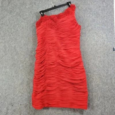 Vestido Annabelle Para Mujer 18 Rojo Acanalado Bodycon Forrado Deshuesado Cremallera Fiesta Cóctel Foto 1 de 4