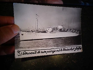 SOUVENIR DE MON PASSAGE SUR LE Paquebot MARECHAL JOFFRE - Imagen 1 de 2
