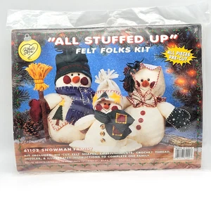All Stuffed Up 61102 Snowman Family Pre-cut Pieces 9"-12" Snowmen What's New - Picture 1 of 7