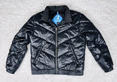 Men’s 2008 Adidas Black Authentic Goose Down Puffer Coat Size Large - Image 1 of 4