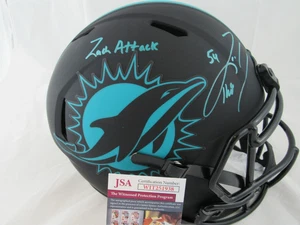 Zach Thomas Miami Dolphins Signed Autograph Full Size Eclipse Helmet JSA - Picture 1 of 3