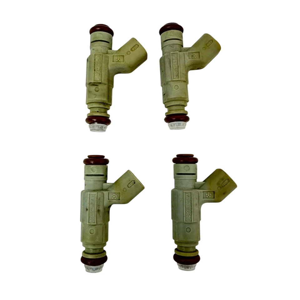 Genuine Dodge Chrysler 2.4L 01-03 Fuel Injector Set of 4 BENCH TESTED 04891345AA Foto 1 de 4