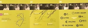 TARJETA PROMOCIONAL ADAM, SERRA, TURNER FIRMADA A MANO ASTON MARTIN LE MANS/WEC 2017. - Imagen 1 de 2