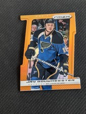 2013-14 PANINI PRIZM JAY BOUWMEESTER #183 ORANGE DIE CUT