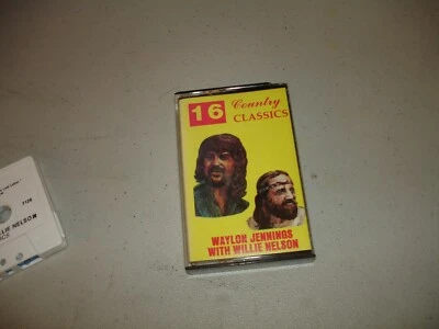 Waylon Jennings with Willie Nelson - 16 Country Classics (Cassette, undated) EX - Image 1 of 3