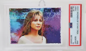 2021 WOMEN OF STAR TREK ART & IMAGES BLUE #66 ANIJ 48/99 POP 1 GRADED PSA 10 - Bild 1 von 5