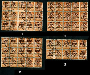 Danzig 159, 4 Einheiten mit rückdatierter Abstempelung; bitte auswaehlen! #c808 - Bild 1 von 5