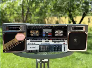 Sharp GF-780Н(D) Rzadki vintage radio magnetofon kasetowy - Zdjęcie 1 z 8