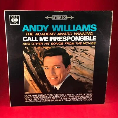 ANDY WILLIAMS Call Me Irresponsible & Other Hit Songs From Movies 1964 LP Vinyl - Image 1 of 4