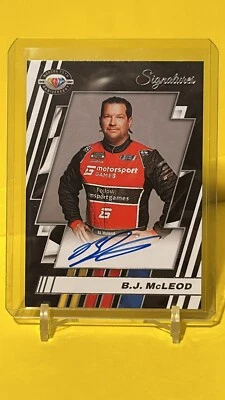 2023 Panini Prizm Racing 75th Anniversary Signatures B.J McLeod #75-BJ - Image 1 of 2