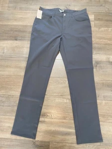 Peter Millar EB66 Herren 35 x 34 grau leichte Performance Stretch 5 Pocket Hose - Bild 1 von 10
