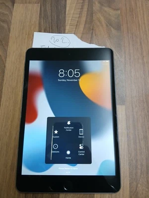 Ipad Mini 4 Working Nice Condition A1538 16GB WiFi with virtual home button - Image 1 of 4