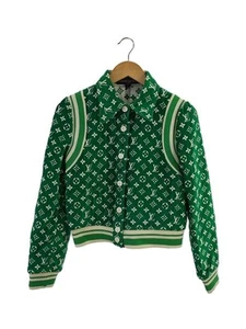 LOUIS VUITTON Stadium Jacket 2022 Pre-Fall Collection Bomber 38 Rayon Green - Picture 1 of 7