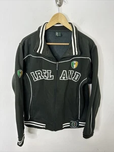 Retro Irish Ireland Men L Track And Field Green Jacket Zip - Picture 1 of 10
