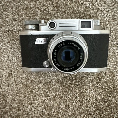 Cámara telémetro vintage Pax M2 35MM con lente Luminor 45 mm 1:3,5 Foto 1 de 4