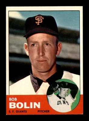 1963 Topps #106 Bobby Bolin   NM/NM+ X3515451 - Image 1 of 3