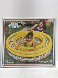 Intex the Wet Set Inflatable 2-Ring Pool 47” x 11 1/2” 3-6 - Picture 1 of 6
