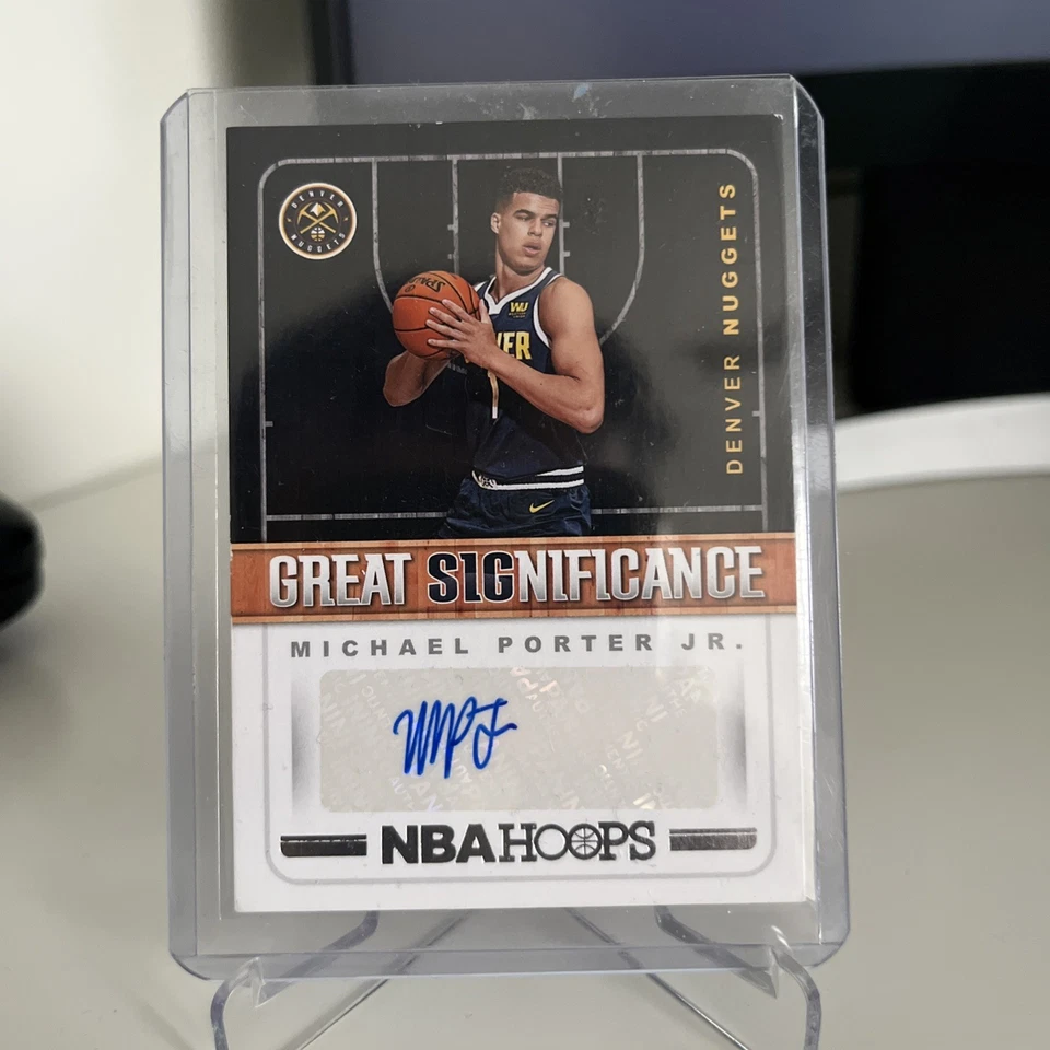 2018-19 Panini NBA Hoops Michael Porter Jr Auto Rookie Great Significance RC - image 1 of 2